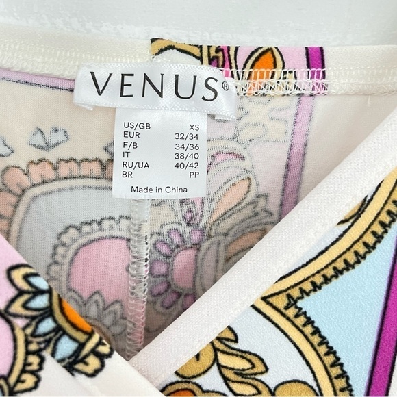 💫 VENUS | Asymmetrical Color Block Cinched Draped  Faux Wrap Mini Dress - Picture 6 of 7